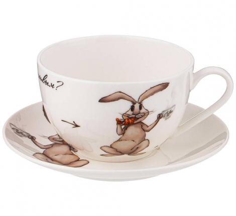 Чайная пара "СЧАСТЬЕ ЕСТЬ", 300 мл