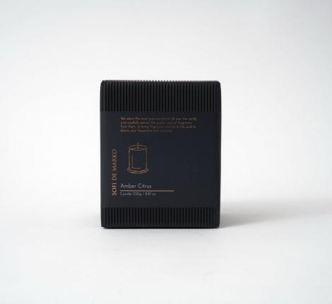 Ароматическая свеча "Sofi de Marko" Amber Citrus, 250 грамм