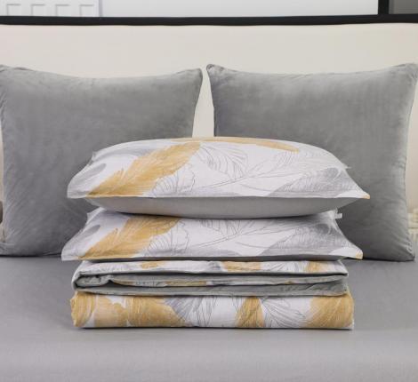 Постельное белье с одеялом "Sofi de Marko" Роберто №1 Велюр/Сатин, Евро