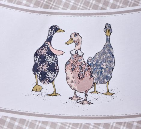 Скатерть круглая с пропиткой "FAMILY FARM" 190 см, клетка