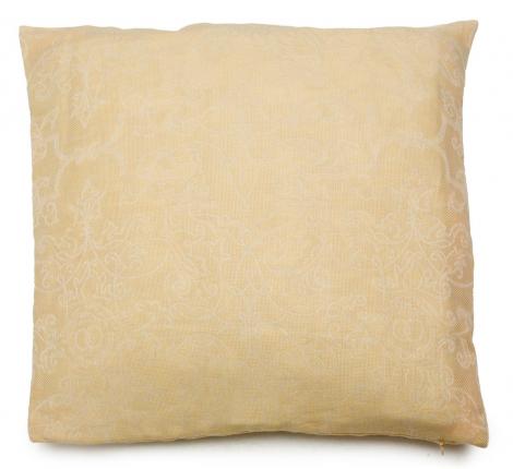 Подушка декоративная "Leitner" CUSHION жаккард 50x50, желтый