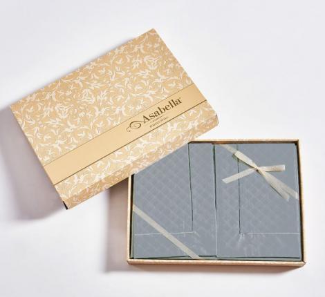 Постельное белье "Asabella" 2219-7 Жаккард, Семейный