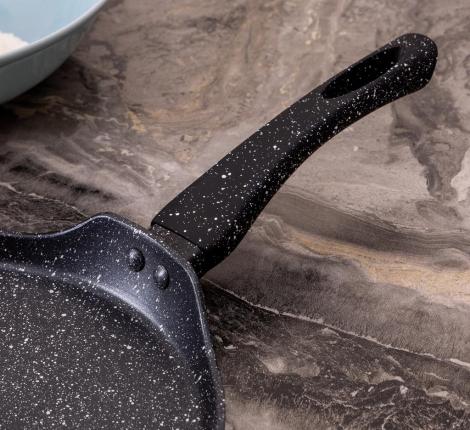 Сковорода блинная AGNESS "BLACK MARBLE", диаметр 24 см