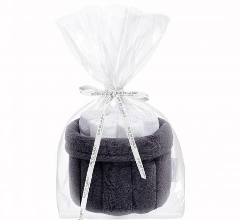 Набор махровых полотенец "Sofi de Marko" Donna (антрацит), 30х30-6шт.