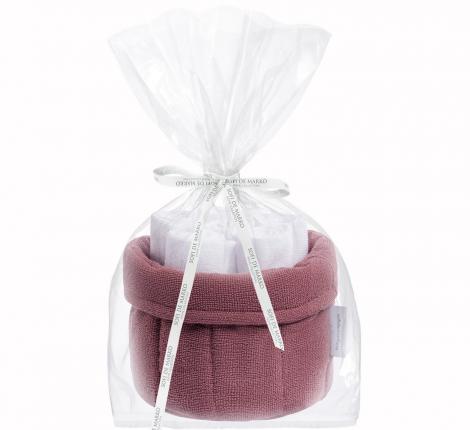 Набор махровых полотенец "Sofi de Marko" Donna (марсала), 30х30-6шт.