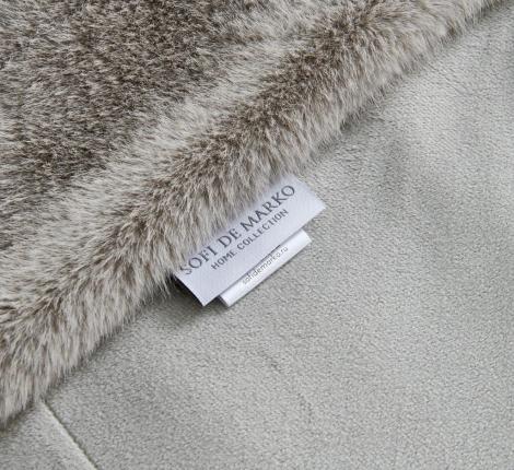 Плед "Sofi de Marko" Филиция (серый) Искусственный мех, 160х220