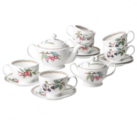 Чайный сервиз "FRUIT GARDEN" на 6 персон, 14 предметов