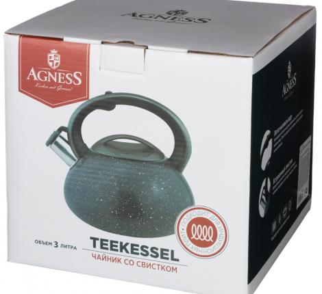 Чайник со свистком "AGNESS" 907-080, 3,0 л