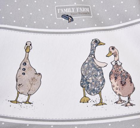 Скатерть круглая с пропиткой "FAMILY FARM" 150 см, серый