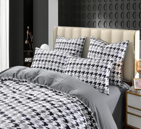 Постельное белье "Sofi de Marko" Пикассо (серый) Сатин, 1,5 спальный