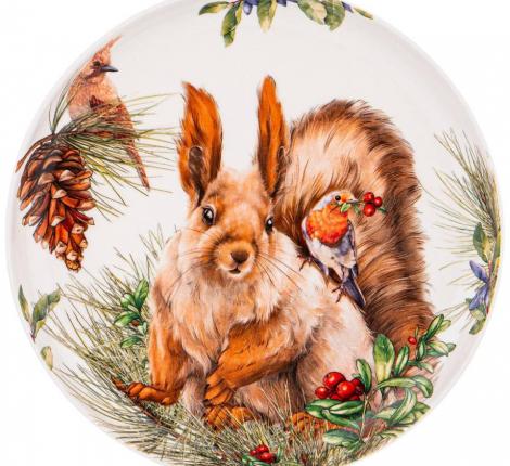 Тарелка закусочная "ЛЕСНАЯ СКАЗКА" БЕЛКА, диаметр 20,5 см