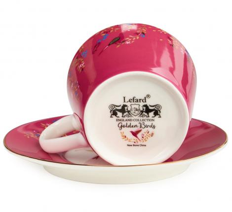 Чайная пара "GOLDEN BIRDS" 419-126, 220 мл