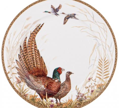 Тарелка закусочная "ОХОТА" 590-514, диаметр 20,5 см