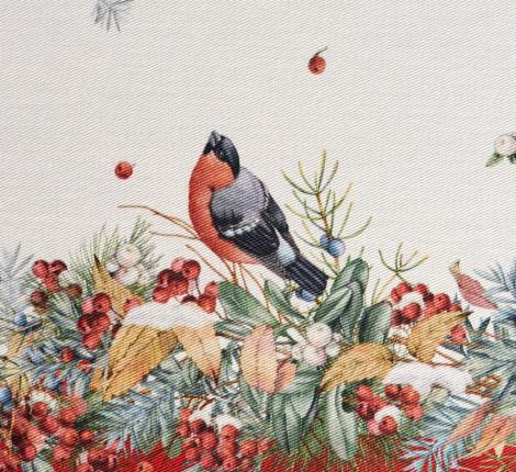 Дорожка с пропиткой "МОРОЗКО.СНЕГИРИ "45х300 см, красный