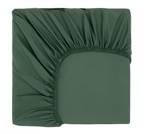 Простыня на резинке "Sofi de Marko" Трисс (зеленая) Полисатин, 160х200х20