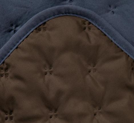 Покрывало PMO-56 синий-коричневый, Евро (230х250)