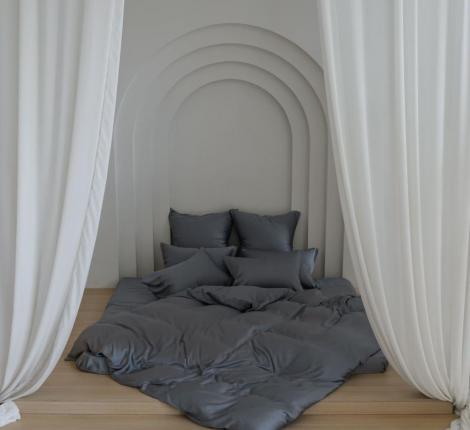Простыня "GREY BRILLIANT GRASS" Тенсел, 180х240