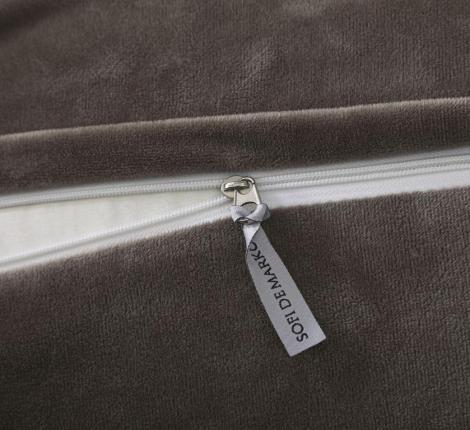 Постельное белье с одеялом "Sofi de Marko" Энрике (бежевый) Велюр, 1,5 спальный