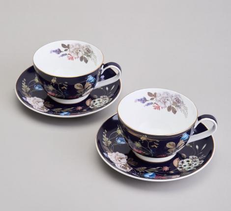 Чайный набор "КОБАЛЬТ" 86-2504-1 на 2 персоны, 4 предмета (300 мл)