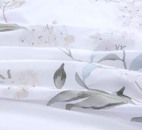 Постельное белье с вышивкой "Asabella" 2259-6 Мако-Сатин, Евро