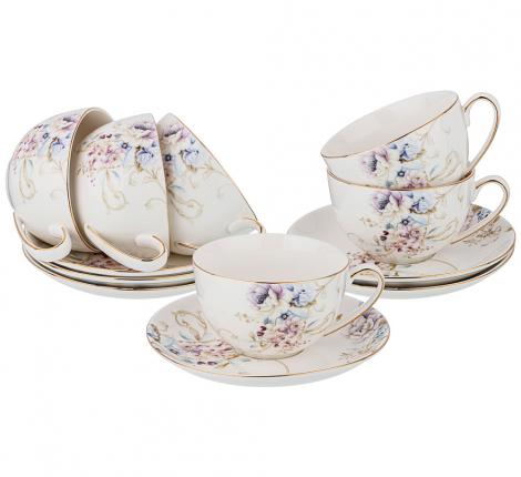 Чайный набор "ЗАВТРАК У КОРОЛЯ" (280 мл) на 6 персон, 12 предметов