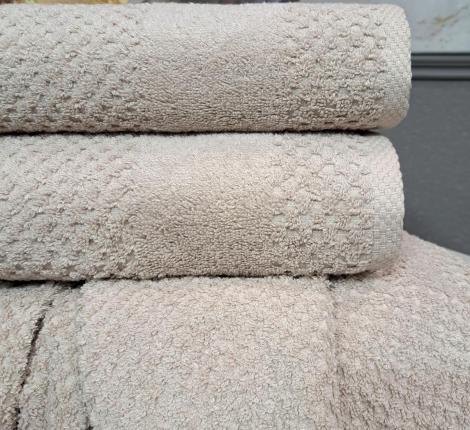 Комплект махровых полотенец "Kazanov.A." Gabriel (бежевый), 50х90+70х140