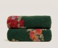Плед шерстяной Frati "MARY FLOWER" GREEN, 150x200 шерсть 55% полиэстер 45%, 1070г