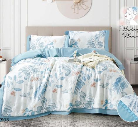 Постельное бельё с одеялом Madame Plumes "SERENE BREEZE" TS-03 Тенсел, Евро