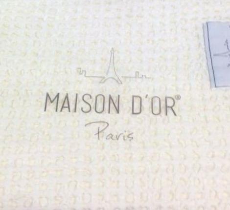 Покрывало вафельное жатка &quot;Maison D'or EMELINE 240х260, кремовый