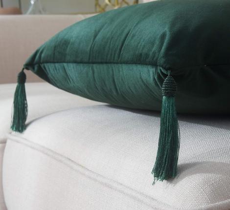 Наволочка декоративная "Sofi de Marko" Кэтрин (малахит) Велюр, 45х45 