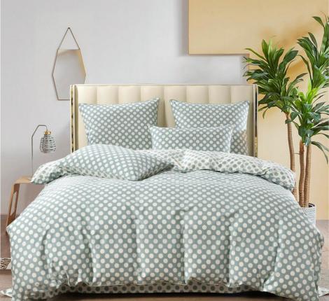 Постельное белье "Sofi de Marko" Модест (зеленый) Сатин, 1,5 спальный