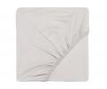 Простыня на резинке "Sofi de Marko" Мармис (светло-серая) Сатин, 90х200х30
