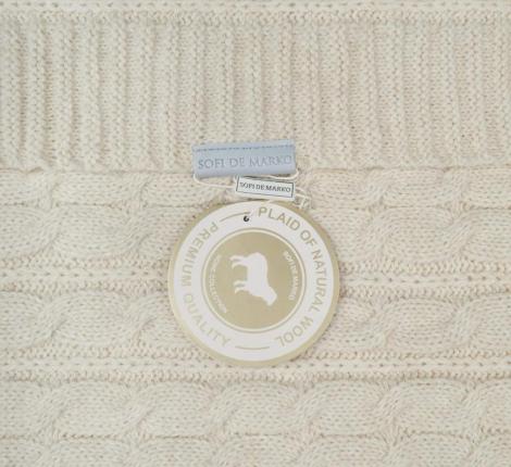 Плед вязаный "Sofi de Marko" Джовани (бежевый), 220х240