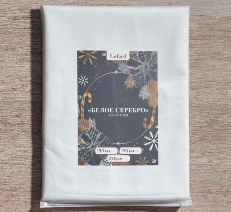 Скатерть круглая LEFARD "ФЕЕРИЯ. СЕРЕБРО" 150 см, белый