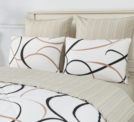 Постельное белье с одеялом "Sofi de Marko" Ришелье №59 Сатин, Семейный