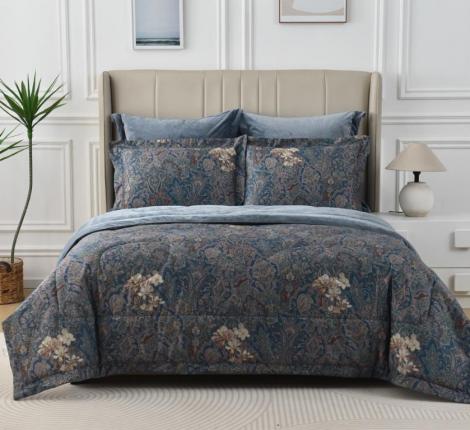 Постельное белье с одеялом "Sofi de Marko" Ренато №9 Велюр/Сатин, 1,5 спальный