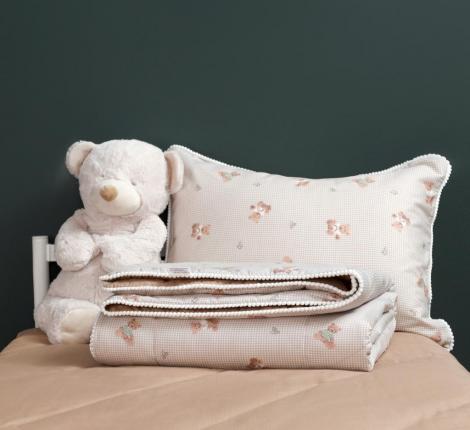 Постельное белье детское с одеялом "Sofi de Marko" Паддингтон (лиловый) Сатин, 1,5 спальный