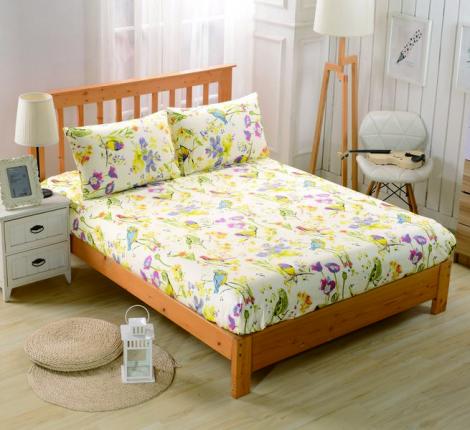 PCT-R-223 Простынь сатин на резинке печатная, 180х200