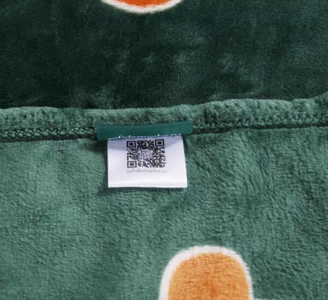 Плед "Sofi de Marko" Christmas Сake (зеленый) Велсофт, 150х200