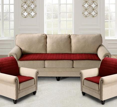 Накидка на диван "Karteks" 70х210 Паркет, бордовый