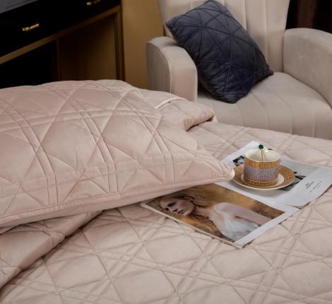 Покрывало велюровое "Kazanov.A." Dori (айвори), 240х260