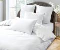 Постельное бельё "KARTEKS" сатин однотонный с кантом HK-01 (белый), 2 спальный