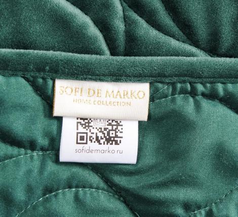 Покрывало "Sofi de Marko" Нобилис (малахит) Велюр, 240х260
