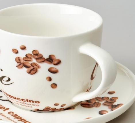 Чайный набор "COFFEE MANIA" на 2 персоны, 4 предмета (250 мл)