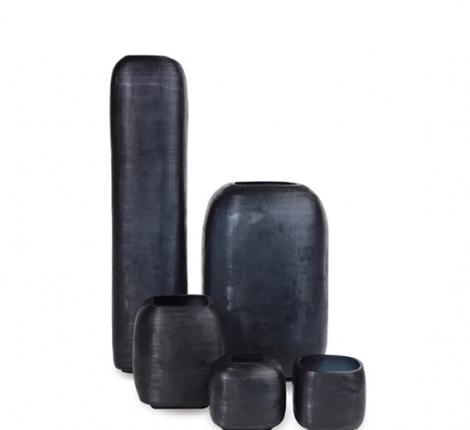 Ваза "YAVA XL" (темно-синий) стекло выдувное, высота 46 см