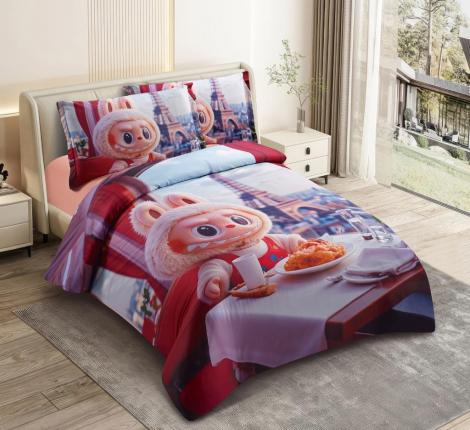 Постельное белье "Cristelle" Amante AM01-165-50 Сатин, 1,5 спальный