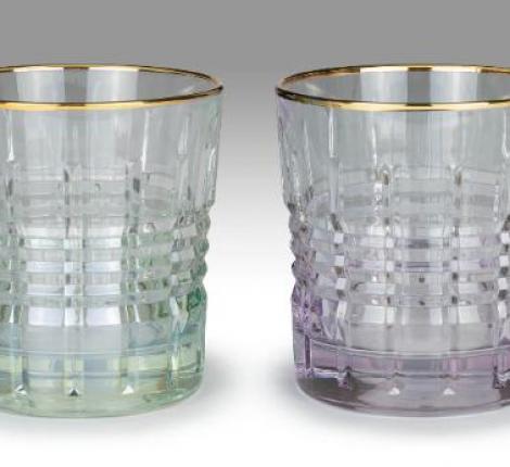 Набор стаканов 6 штук "TAURUS LIGHT" хрустальное стекло, высота 9,5 см