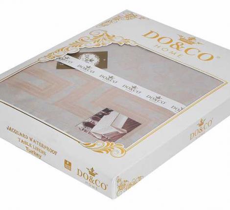 Скатерть "DO&CO" броде жаккард 160х300 GUNES, серый