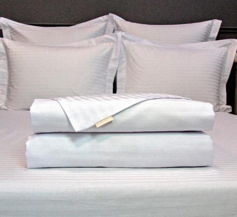 Постельное белье с одеялом "Kazanov.A." Hotel (жемчуг) Страйп Сатин, 1,5 спальный