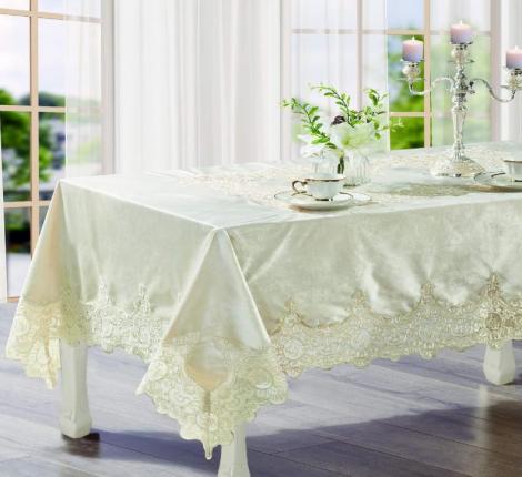 Скатерть "Sofi de Marko" Беатрикс (беж) Жаккард, 180х280